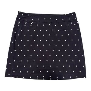 Kim Rogers Black Polka Dot Skort | Size 18 | Stretchy | Built-In Shorts